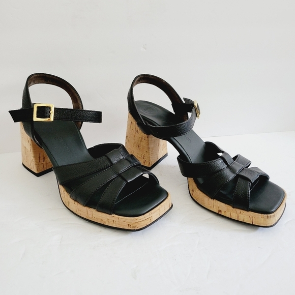 New Paul Green Tina Retro Cool Cork Sandals , Size 7,5 - Picture 1 of 8